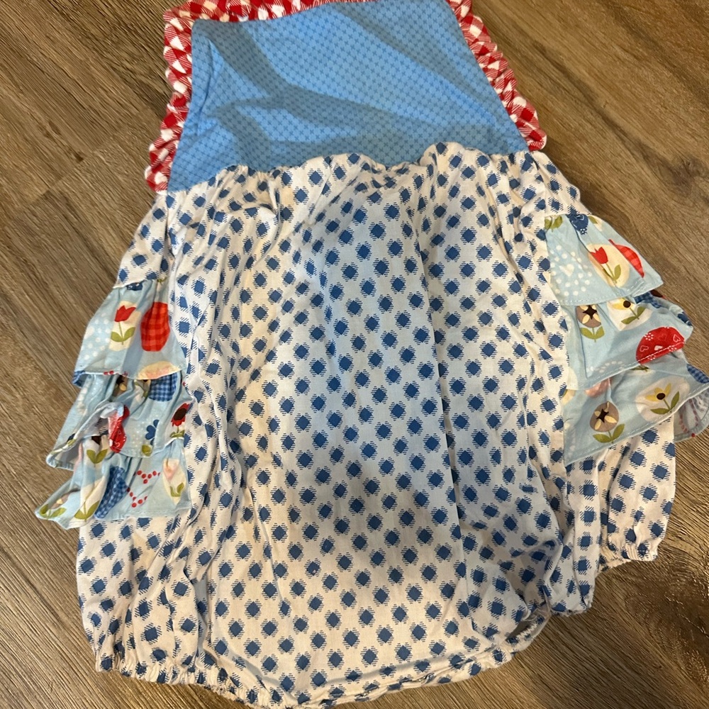Ricrac & ruffles romper